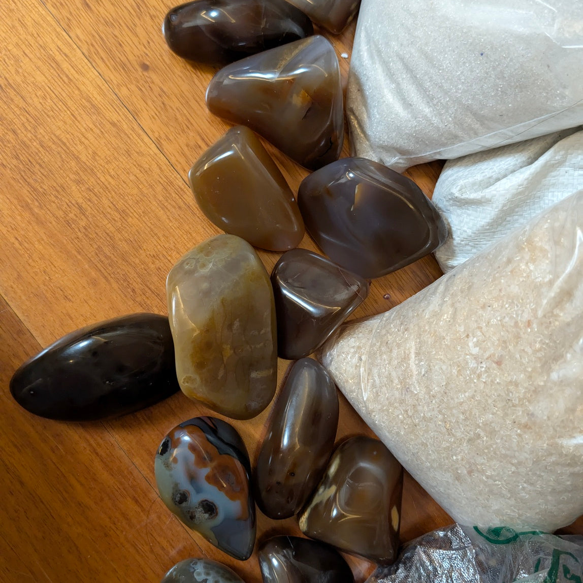 巴西玛瑙手握石